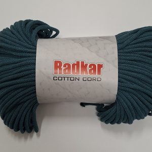 Sznurek bawełniany z rdzeniem 5mm - Ciemny Szmaragd - 100 m