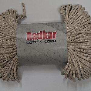 Sznurek bawełniany z rdzeniem 5mm - Latte - 100 m