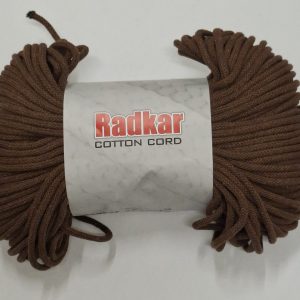 Sznurek bawełniany z rdzeniem 5mm - Brąz Jasny - 100 m