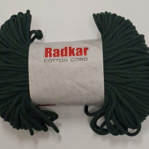 Sznurek bawełniany z rdzeniem 5mm - Butelkowy - 100 m