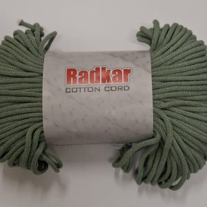 Sznurek bawełniany z rdzeniem 5mm - Oliwka jasna - 100 m