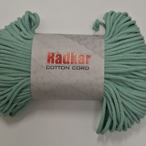 Sznurek bawełniany z rdzeniem 5mm - Miętowy - 100 m